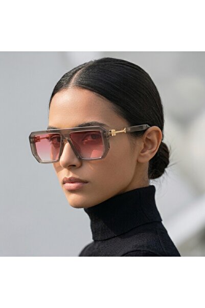 Ticarto Square Bone Model Women's Sunglasses Tctgk000404G0238