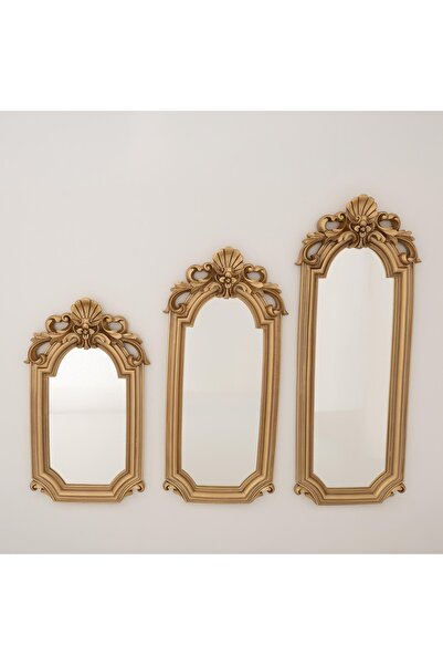 Selim Lucia 3'lü Ayna Altın