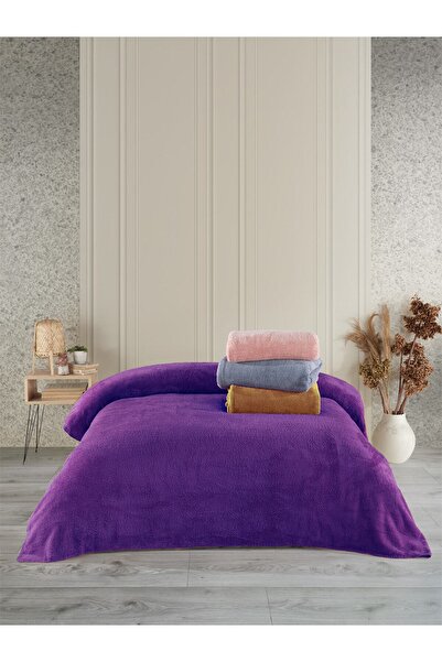 NANOSOFT Pătură TV Pofy Welsoft-violet