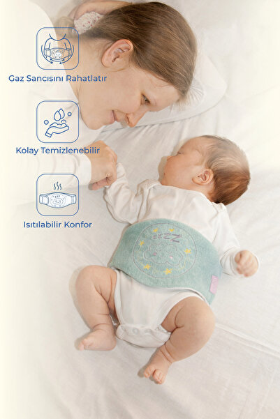 Babyjem Kiraz Çekirdekli Gaz Giderici Kemer - Yeşil