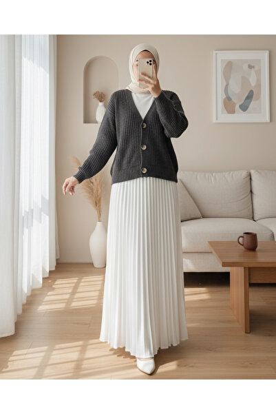 HİJABAYA Πλεκτή ζακέτα με κουμπιά