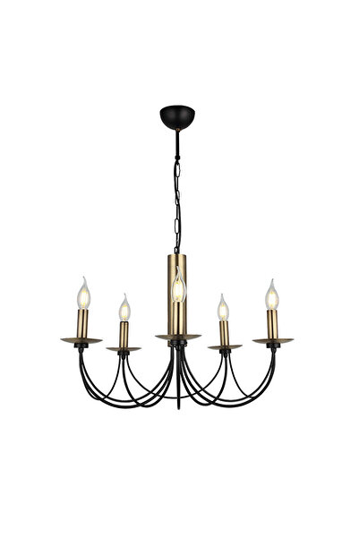 LUCEA Dofa 5'li Eskitme Siyah Avize