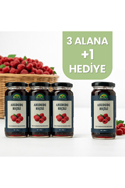 Taze Dükkan Şeker İlavesiz Ahududu Reçeli 3 adet Alana 1 adet Hediye
