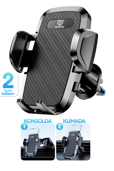 Venenon 2 MOD Klima Havalandırma + Torpido Araç Telefon Tutacağı Cam Vantuzlu...