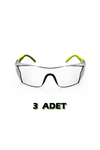 Baymax S-400 Standart Antifog Şeffaf Buğu Yapmayan Koruyucu İş Gözlüğü (3 Adet)