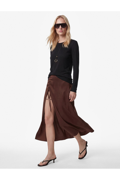 Koton modal Material textil cu fantă detaliu încrețit A croială Fustă midi