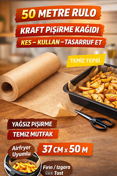 Broken Stone ورق خبز كرافت 37 سم × 50 متر، ورق خبز طبيعي غير مبيض وبدون رائحة