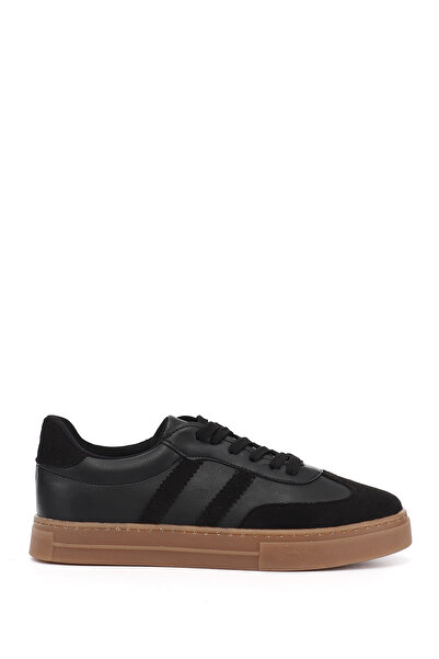 GÖNDERİ(R) Women's Black Lace-Up Sneaker