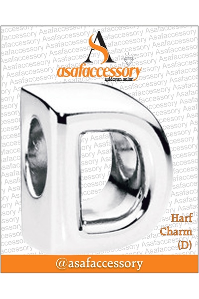 asaf Harf charm | gümüş kaplamadır