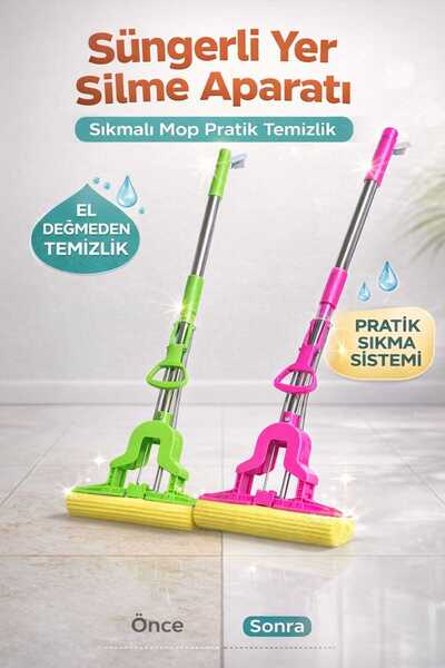 Zariff Home Süngerli Sıkmalı Yer Fayans Temizlik Kelebek Paspas