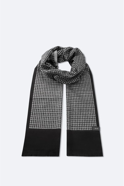 Avva Erkek Siyah Desenli Püsküllü Şal A52Y9405