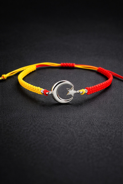 Crystal Atelier Yellow Red Moon Star Fan Bracelet