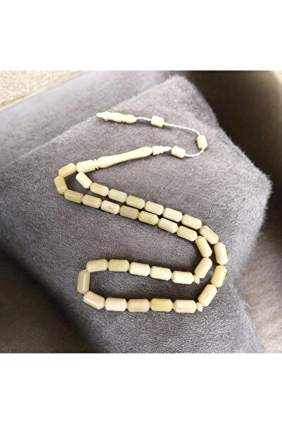 İnan Tesbih سبحة من عظم الجمل بلون طبيعي مقطوعة على شكل كبسولة