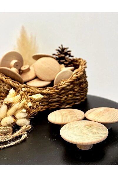 NİRVANA WOOD Ahşap Kulp Lüks Dekoratif Country Mutfak Mobilya Dolap Çekmece K...