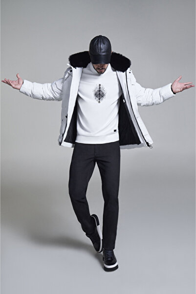 Avva Erkek Siyah Eskitme Yıkamalı Esnek Berlin Slim Fit Jean Pantolon B003502