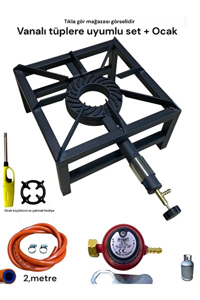 Orgaz Uzun vanalı tüplere uyumlu sanayi tipi canavar volkan yer ocağı profil ...