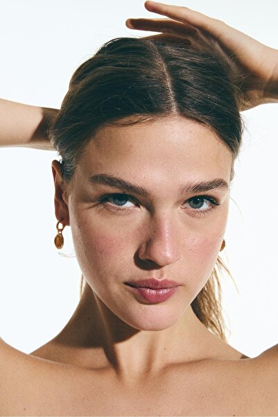 Bershka 3’lü taşlı şelale küpe seti