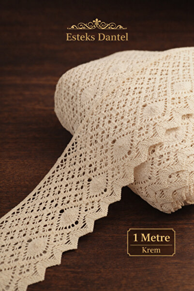 ÜNSALAN HOBİ Pamuk Kopanaki Dantel Paris Model 9 cm Genişlik Abiye Elbise Uza...