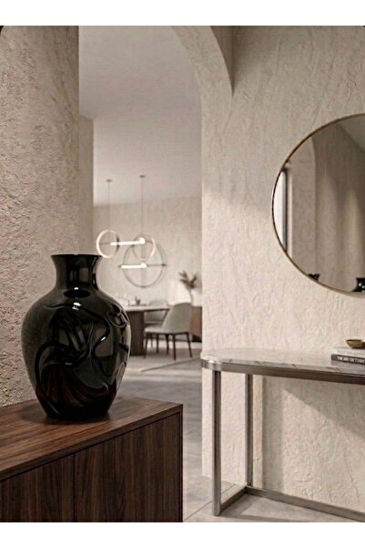 AMB TASARIM EV DEKORASYON (VAZO) Zarif Kabartma Desenli İRA Organik Salon VAZO