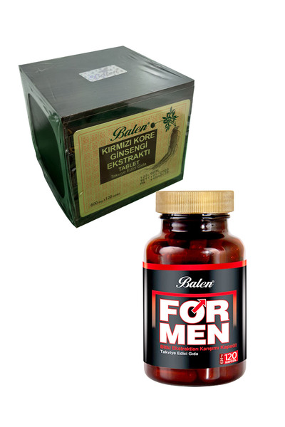 Balen Kırmızı KORE Gınseng +ForMen(Erkek) Tribulus 120 Kapsül