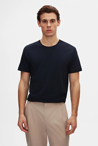 D'S Damat Ds Damat Comfort Lacivert %100 Pamuk T-Shirt