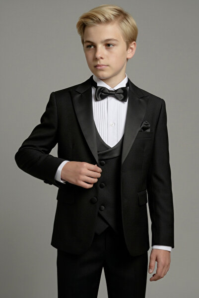 Doctor junior Slim Fit Erkek Çocuk Smokin Takım Elbise