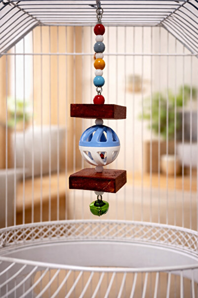 Wooden Bird Kafes İçi Kuş Oyuncağı