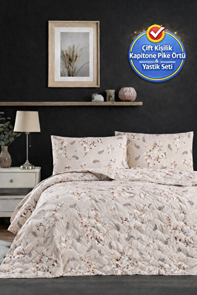 Forev Çift Taraflı Pamuklu Kapitone Pike Seti - 200x230