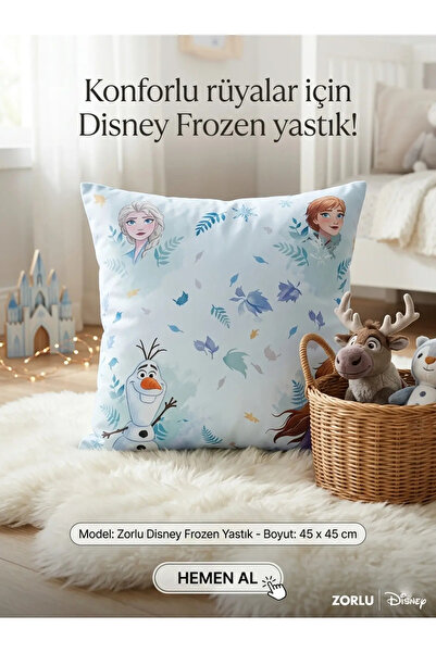 Zorluteks Pernă decorativă licențiată Disney Frozen (Țara Înghețului)
