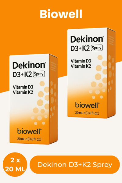 Biowell Dekinon Sprey D3 K2 20 ml 2 Adet