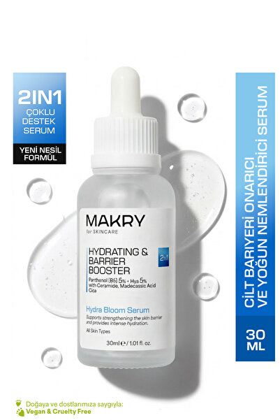 Bariyer Onarıcı ve Yoğun Nemlendirici Serum 30ml (%5 Panthenol, %5 Hyaluronic Acid, Cica)