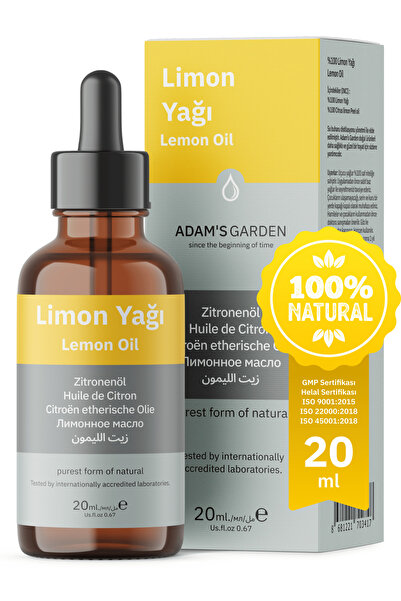 Adam's Garden Limon Yağı %100 Saf 20ml