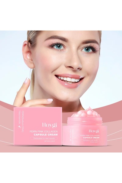 Hoygi Ενυδατική κρέμα προσώπου με κάψουλες, Hoygi, απαλή υφή, Κολλαγόνο και Ν...