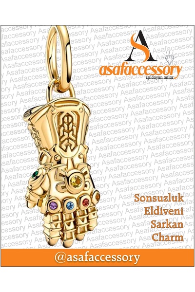 asaf Marvel Thanos Eldiven Charm | Kaplama
