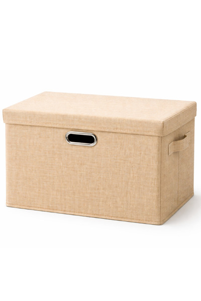 OEM Textile Storage Box M – 26 L, Foldable Organizer for Clothes - Beige Gold