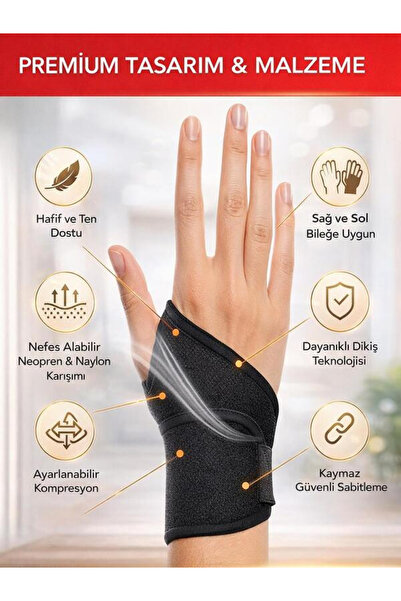 Ankaflex 2 Adet Başparmak Destekli El Bilek Ateli Spor Bileklik