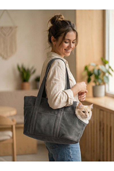 Patiderm Milano Kedi Köpek El Omuz Taşıma Çantası, Evcil Hayvan El Omuz Seyah...