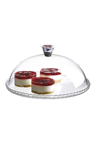 Paşabahçe حامل كيك زجاجي مع غطاء باتيسري 32x11 سم