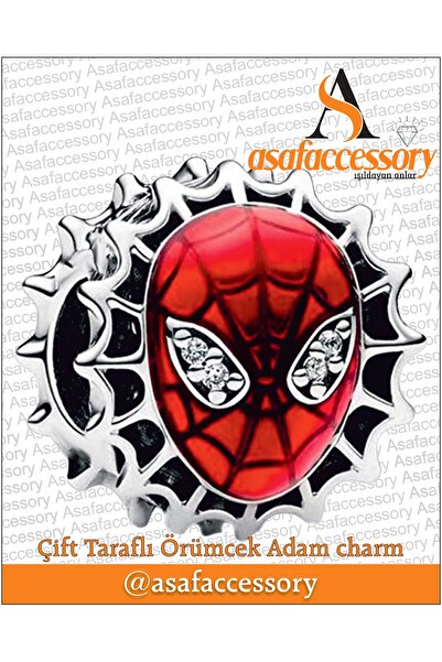 asaf Spiderman Badge Charm |   Asafaccessory