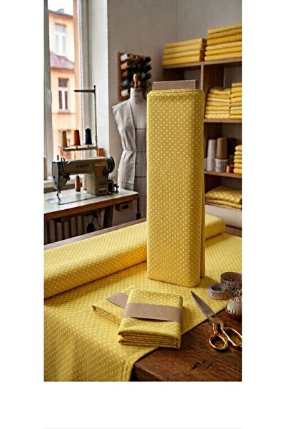 FELIX HOME Eni 240 cm Puantiyeli Nevresim ve Çarşaflık Kumaş (1 metre)