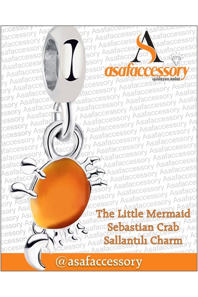 asaf Orange Crab Charm |   Asafaccessory