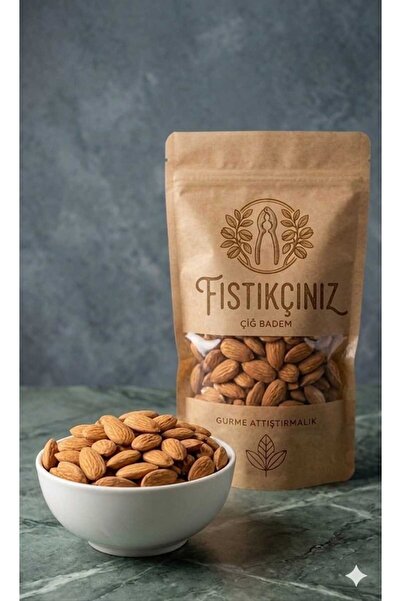 FISTIKÇIMM 1 kg çiğ badem kutu de yeni mahsur