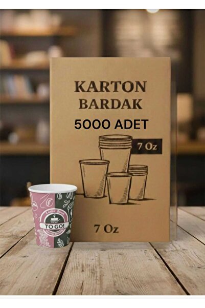 DCA SUPPLY STORE 7 oz Karton Bardak 3000'li Paket - Sızdırmaz Sıcak/Soğuk Uyu...