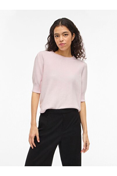 VILA Strickoberteil VIRIL Kurzärmeliges