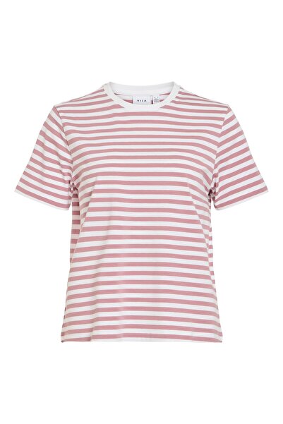 VILA Tricou cu guler rotund