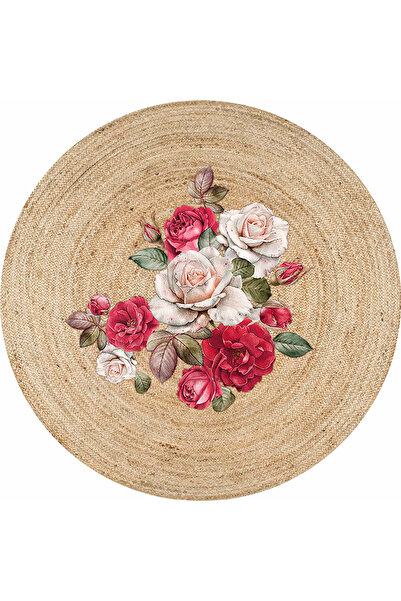 kilim home Hasır Jüt Görünümlü Dokuma Kaymaz Taban Kilim