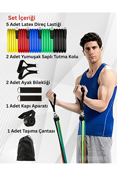 Unichrome Profesyonel Direnç Lastiği 11 Parça Ağırlık Seti