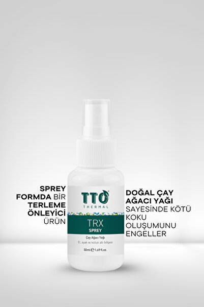 TTO TRX Terleme Önleyici Sprey - Çay Ağacı Yağlı 50 ml