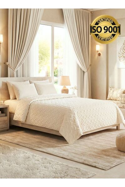 Master Home Textile طقم أغطية سرير من الألياف الدقيقة يناسب سريرًا بحجم كوين ...