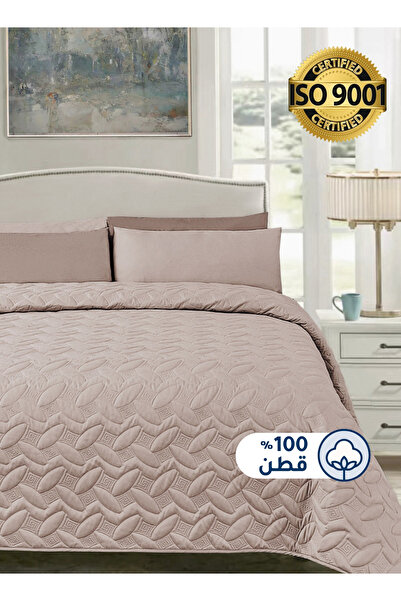 Master Home Textile طقم أغطية سرير قطنية مكون من 3 قطع يناسب سريرًا فرديًا مق...